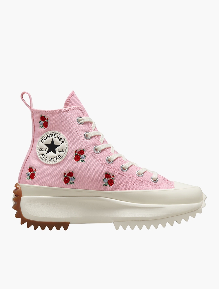 Pink floral sneakers hotsell